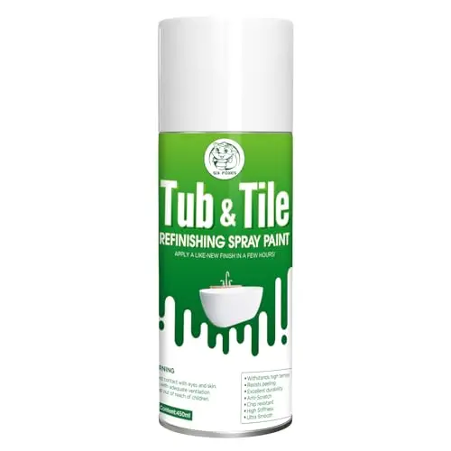 SIX FOXES white tub and tile spray paint single can