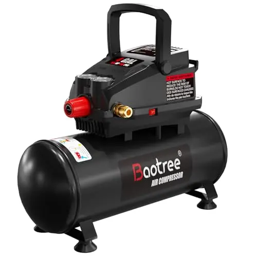 Baotree 4 gallon compact air compressor for light spray painting