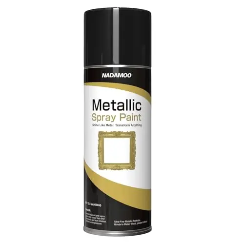 NADAMOO Gold Metallic Spray Paint for DIY metal crafts
