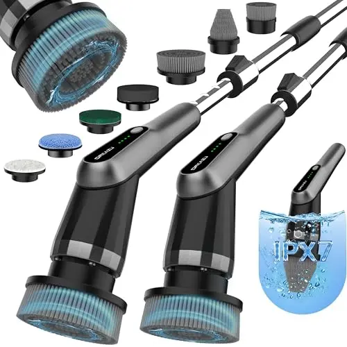 Dreazu G2-Pro electric spin scrubber with metallic gray finish