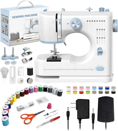 SEDNEE blue sewing machine with storage drawer and accessory kit