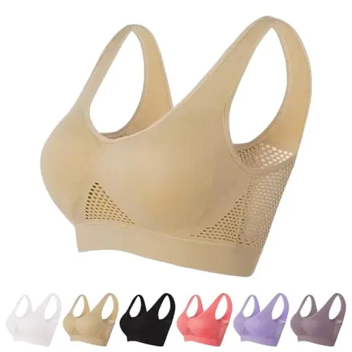 Seamless, Cooling Mesh, Plus-Size