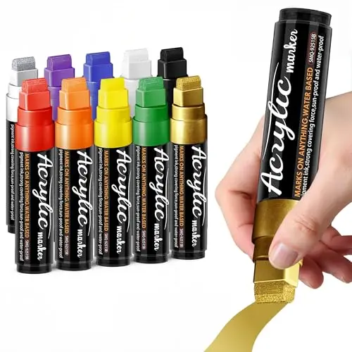 MEHVOR jumbo acrylic paint markers in vibrant colors