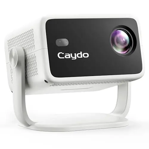 Caydo P3 art projector showing clear projected image on canvas