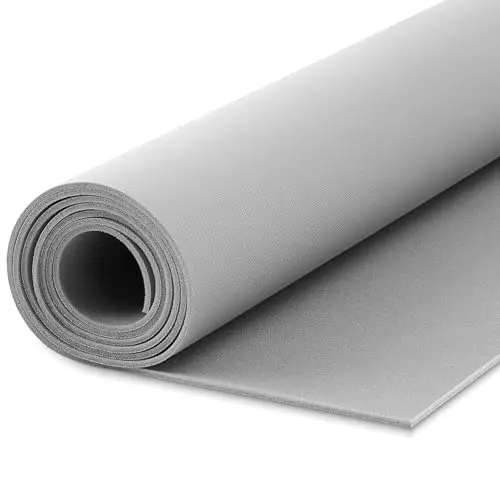 Reallnaive gray headliner fabric with scrim foam backing