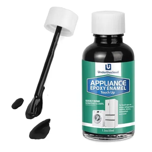 UNDERTHECLOUD Black Appliance Touch Up Paint Pen with enamel formula