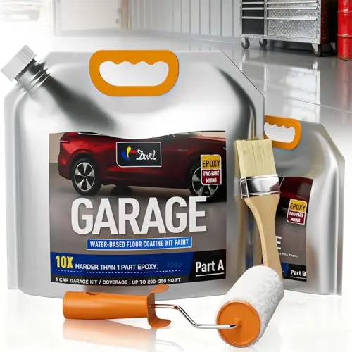 DWIL garage floor epoxy kit with tools included