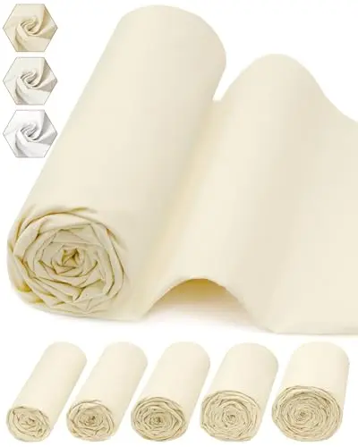 FIVEIZERO unbleached cotton muslin fabric by the yard