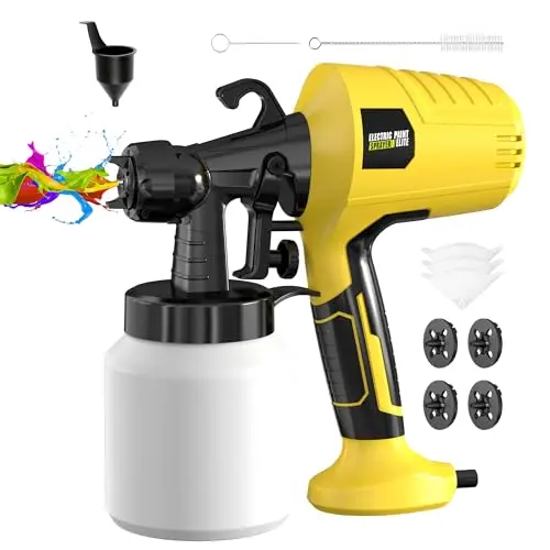 ZippyZebra yellow lightweight paint sprayer for home use