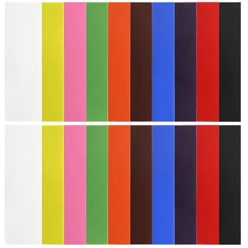 Okllen G10 spacer sheets assortment in 10 different colors for knife making