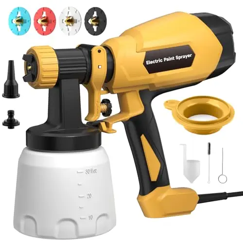 WIBENTL HVLP paint sprayer with variable flow for cabinets