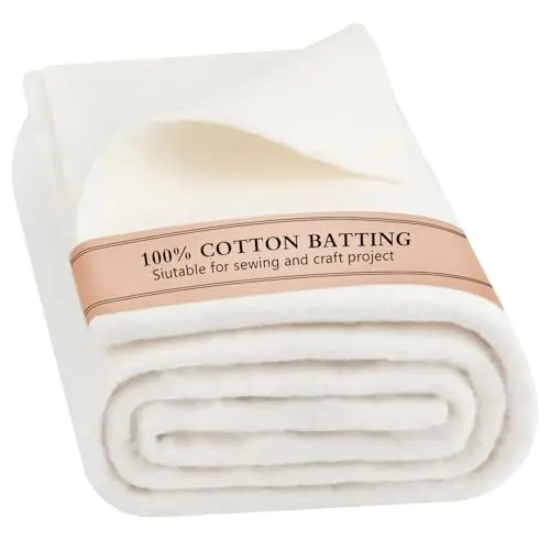 Hoiny natural cotton batting for all-season quilting projects