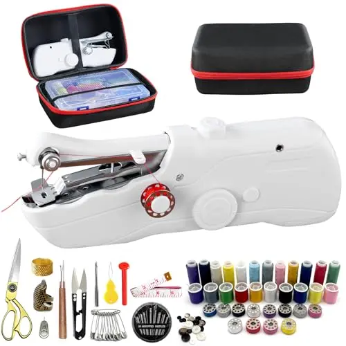 Zasidler handheld sewing machine with storage case and accessories