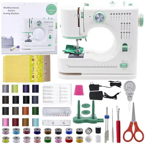 Jeogejin sewing machine with double needle and accessory kit